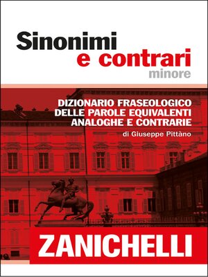 cover image of Sinonimi e contrari minore